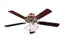  18659 - 52' 5-Blade NK Fan W/Alabaster 4-Light Kit(4x9.5W LED 3000K)